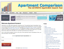 Tablet Screenshot of apartmenthunterhq.com